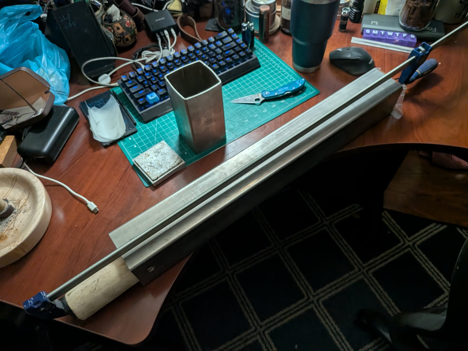 four 200g and one 100g plug in 2 foot stainless steel tube